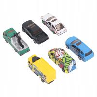 6PCS 1:64 Zestaw do modelu samochodu Znakomite realistyczne 1X