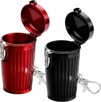 POPIELNICZKA KIESZONKOWA METALOWA ZESTAW 2 SZTUKI Z BRELKIEM