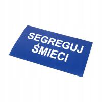 Naklejka SEGREGUJ ŚMIECI / odpady