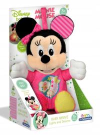 Clementoni Myszka Minnie ŚWIECĄCA PRZYTULANKA Usypiacz Interaktywna 3m+