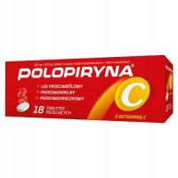 Polopiryna C 0,5g+0,2g, 18 tabletek musujących