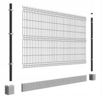 Ogrodzenie panelowe panel systemowy zielony 1,32m+25x246cm