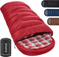 Śpiwór KingCamp CLOUD 400 CZERWONY ZAMEK PRAWY