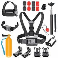 Zestaw Akcesoria do Gopro hero 13 12 11 10 9 8 DJI Action Uchwyt Szelki