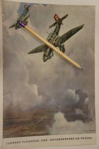 Люфтваффе реклама JUNKERS FLEUGZEUG Третий рейх 1939, II WS, WWII