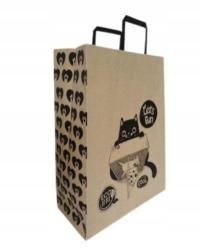 TORBA NA URODZINY OPAKOWANIE TORBA Kraft 320x420 XXL kot i mysz WYTRZYMAŁE