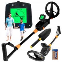 PODZIEMNY WYKRYWACZ METALI DETEKTOR METALU DLA DZIECI + ŁOPAT + BATERIE