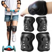 РОЛИКОВЫЕ НАКОЛЕННИКИ ДЛЯ СКУТЕРА, ВЕЛОСИПЕДА, НАЛОКОТНИКИ ДЛЯ ДЕТЕЙ, НАБОР 4В1