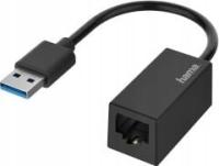 Adapter sieciowy Hama 00200325 USB na LAN czarny