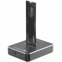 Adapter przejściówka kieszeń na dysk M.2 NVME SSD SATA z USB C 10Gbps SD03