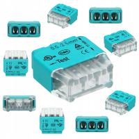 SZYBKOZŁĄCZKA ZŁĄCZKA WCISKANA 3-PRZEWODOWA NA DRUT 3x2,5mm² ORNO 10 SZTUK