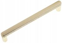 Мебельная ручка DIAMONDS с кристаллами 128 мм злотый блеск