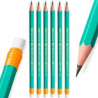 6X небьющийся карандаш с ластиком HB BiC Evolution
