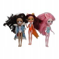 3 куклы Enchantimals MATTEL кролик лиса медведь