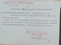 INFORMACJA O POLEGŁYM LEGIONOŚCIE – 1916 – PIOTRKÓW