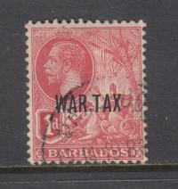 kol. ang. BARBADOS Mi 109 WAR TAX seria z 1917