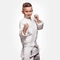 StormCloud Judoga kimono judo dla Dzieci Białe z białym pasem gratis 150 cm