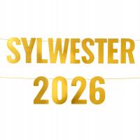 SYLWESTER BANER dekoracje sylwestrowe 2026 dekoracja PARTY ozdoba impreza