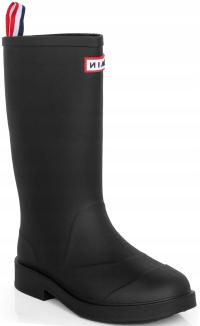 8925 ЧЕРНЫЕ МАТОВЫЕ РЕЗИНОВЫЕ САПОГИ ВЫСОКИЕ РЕЗИНОВЫЕ САПОГИ