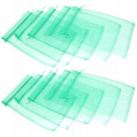 50 SZTUK ZIELONYCH TOREBEK OCHRONNYCH NA OWOCE Z ORGANZY ODDYCHAJĄCA SIATKA NA OWADY