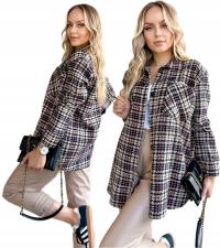 Стильная модная идеальная женская цветная клетчатая рубашка красивая клетчатая рубашка