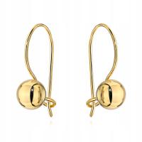 ZŁOTE KOLCZYKI 585 KÓŁKANA BIGLU PREZENT GRAWER