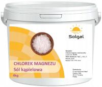 CHLOREK MAGNEZU sól kąpielowa relaks REGENERACJA płatki CZYSTY SKŁAD 4kg