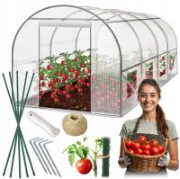 Туннель из фольги для сада теплица 2x4. 5M foliak baitcasting 9m2 белый