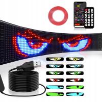 LAMPKA SAMOCHODOWA DYNAMICZNE DIABELSKIE OCZY LED CIĘŻARÓWKI SUV 192*898MM