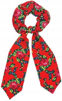 Wstążka Gumka do Włosów Góralska Kwiaty *FolkStyle