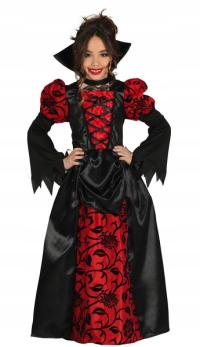 КОСТЮМ ВАМПИРА ДЕВОЧКА ГОТИКА ХЭЛЛОУИН 146