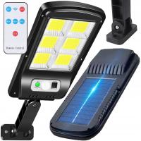 LAMPA SOLARNA LED Z CZUJNIKIEM RUCHU I ZMIERZCHU COB + PILOT 3 TRYBY MOCNY