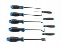 Zestaw haków grotów szpikulców skrobaków 9 szt. Silver S10876