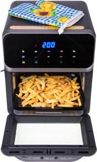 Frytkownica beztłuszczowa Linbox 8 l 1400 W srebrna z regulacją temperatury