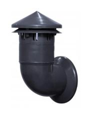 ВЫТЯЖКА FI110 С КОЛЕНОМ И РОЗЕТКОЙ DAKAJ ГРАФИТ