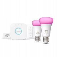 ZESTAW STARTOWY PHILIPS HUE WHITE AND COLOR AMBIANCE E27 AD1855