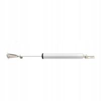 Automatyczny zamykacz drzwi ze stopu aluminium, odporny na zużycie, biały, niepłaski, 32 mm