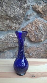 Piękny Kobaltowy Dzbanek Niebieski Szkło