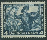 Niemcy 4 pf. + 2 pf. - 1933 r. Nothilfe , Wagner