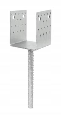 PODSTAWA SŁUPA SZEROKA KOTWA PRĘT 100 mm PUS100