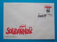 FDC z Fi 3133. 10. rocznica powstania NSZZ 