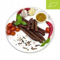 EKO KABANOSY Z GĘSI PASTWISKOWEJ 180 G ZDROWE DUŻO BIAŁKA PROTEINOWE