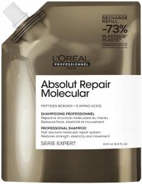 LOREAL ABSOLUT REPAIR MOLECULAR szampon do włosów ZAPAS 500 ml