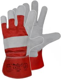 Твердые защитные рабочие перчатки из воловьей кожи 10