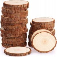 Drewniana kłoda bez otworu Średnica 7 8 cm 30 szt. Plasterków naturalnego