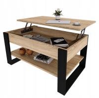 Stolik kawowy stół ława rozkładana podnoszony blat salon pokój Dąb Sonoma