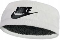 Nike damska opaska na głowę ocieplana na zimę rozmiar uniwersalny biała