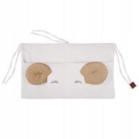 Hi Little One: organizer do łóżeczka MOUSE White&Beige