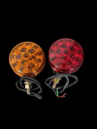 LEDSON UCHO POD LUSTERKA LED POMARANCZOWY/CZERWONY