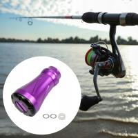 Wystrój gałki wędkarskiej Ergonomiczny wszechstronny sprzęt wędkarski DIY Fioletowy